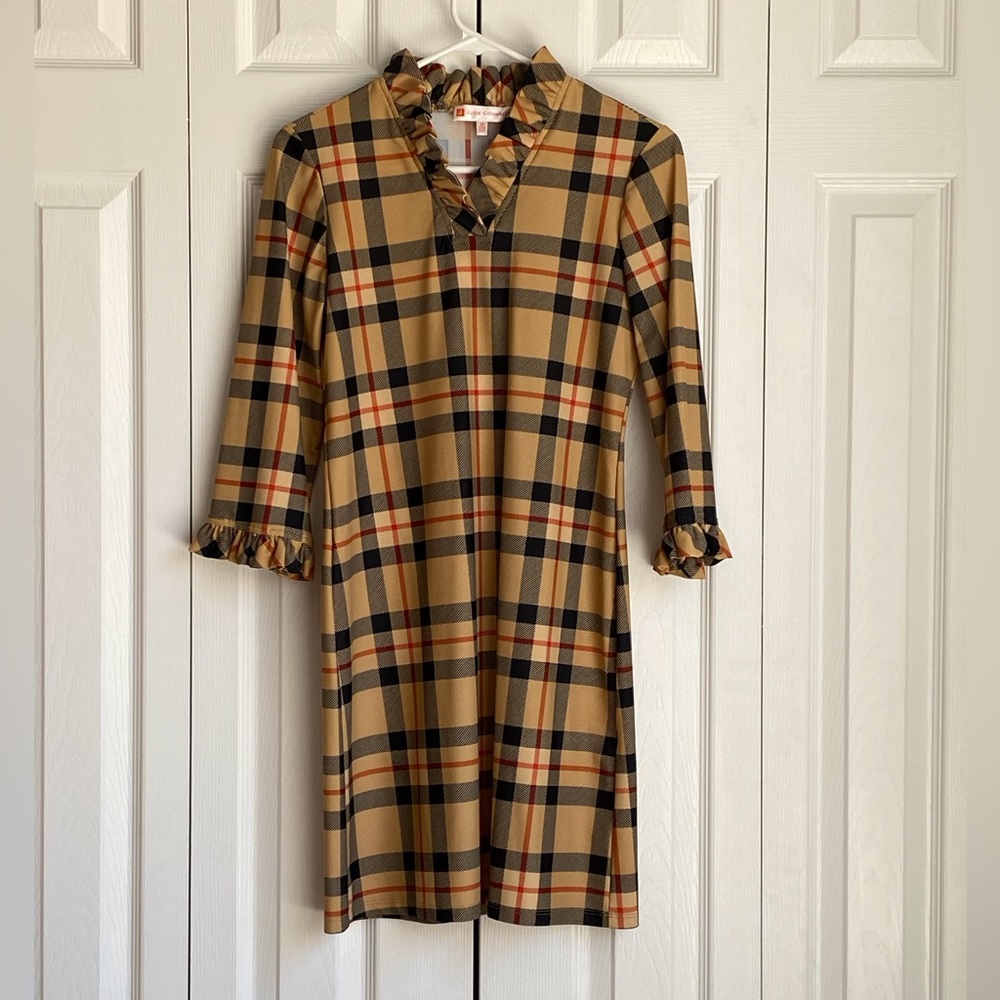 Jude Connally Catalina ruffle neck dress